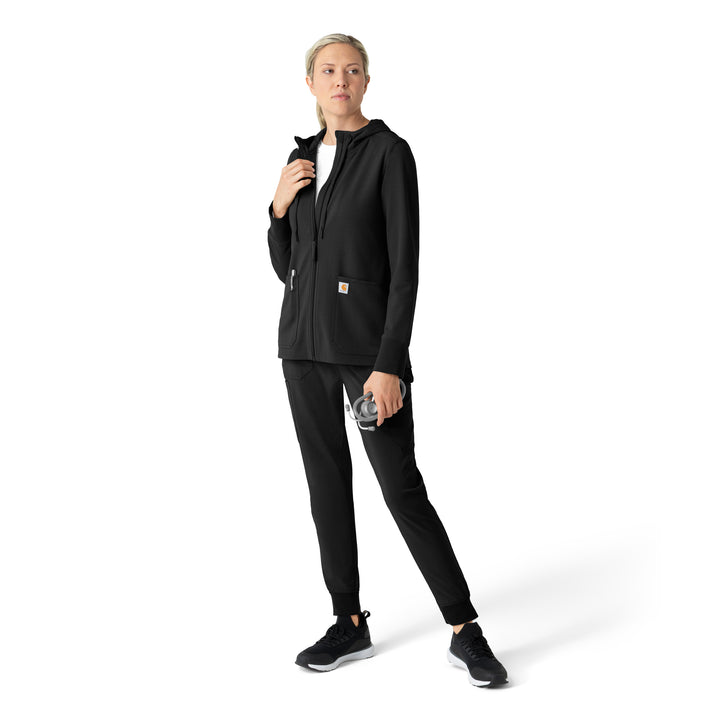 Carhartt® C82008 Rugged Flex Women's Full Zip Waffle Hoodie