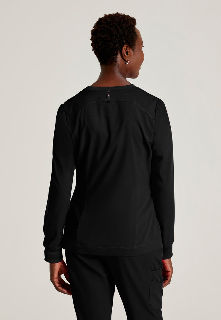 Grey's Anatomy™ Spandex Stretch Women's Millie 3-Pocket Crewneck Jacket