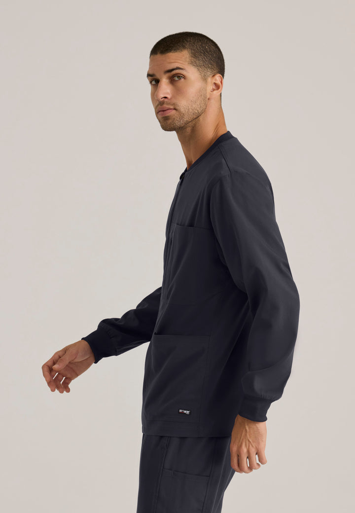 Grey's Anatomy™ Spandex Stretch Men's React 5-Pocket Crewneck Jacket