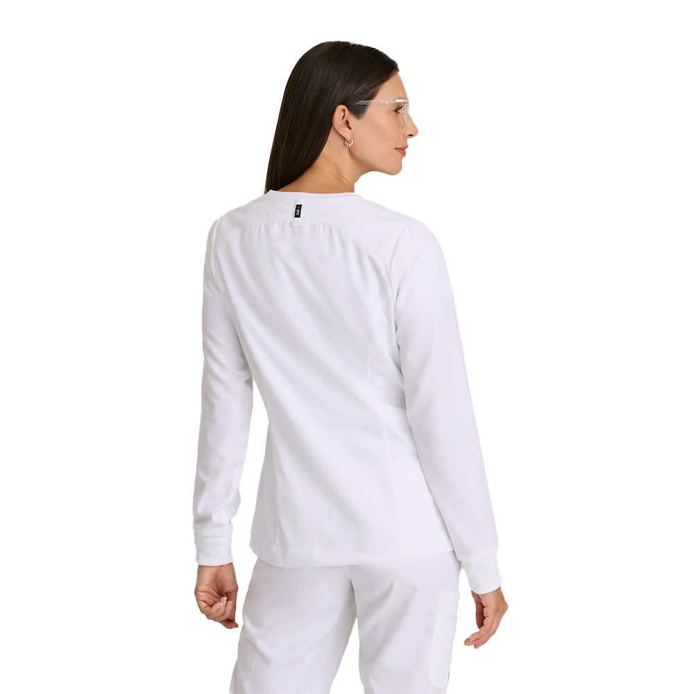 Grey's Anatomy™ Spandex Stretch Women's Millie 3-Pocket Crewneck Jacket