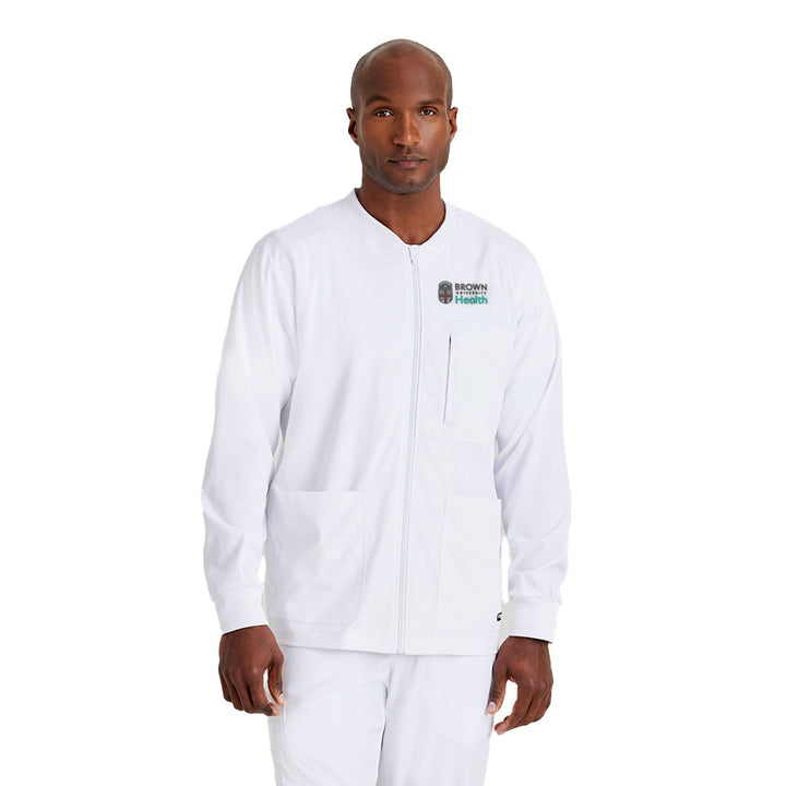 Grey's Anatomy™ Spandex Stretch Men's React 5-Pocket Crewneck Jacket